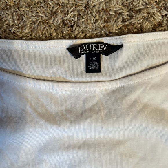 Lauren Ralph Lauren- White Blouse - Size L - Picture 2 of 4